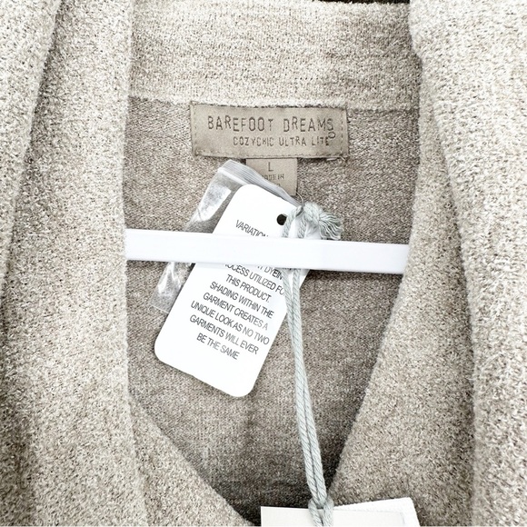 NWT Barefoot Dreams Coastal Cowl Neck Tunic Dark Khaki - Picture 4 of 9